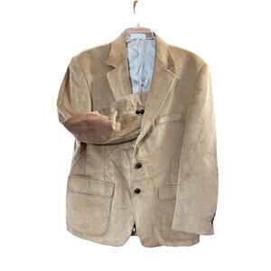 Orvis Mens Vtg Corduroy Sport Coat Sz 42R Tan Blazer Jacket Elbow Patch’s 90s